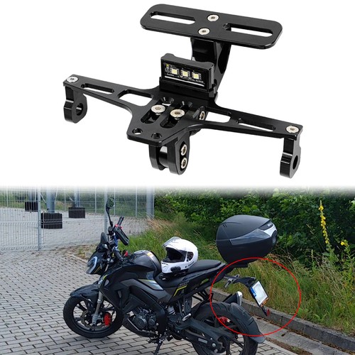 Black motorcycle led tail tidy - black,