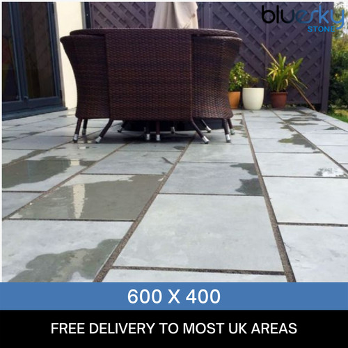 Grey slate paving patio slabs - slate,