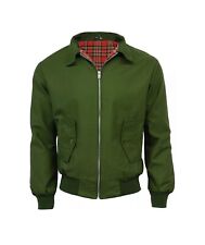 Men's Vintage Harrington Jacket Classic 70s Retro Bomber Style Scooter Mod Coat