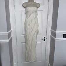 Oh Polly cream ruffle split