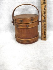 antique firkin wooden bucket