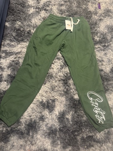Corteiz green logo sweatpants