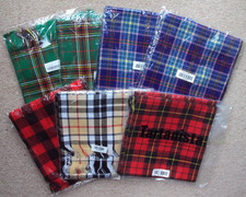 Scottish Tartan Sash or Scraf Bundle Job lot x 7 Burns Night Fancy Dress BNIB