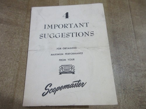 1953 bushnell scopemaster - 1953,