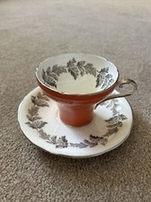 Aynsley corset coral tea cup &