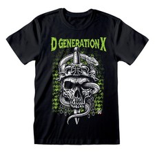 Official WWE T-Shirt DX Black Unisex Wrestling Graphic Print Fans Apparel Tee