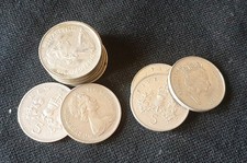 12x Old Large New 5 Pence