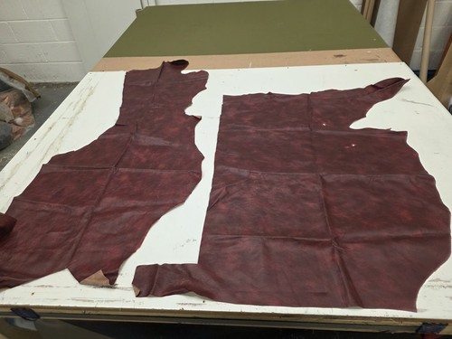 Oxblood red upholstery leather - upholstery,