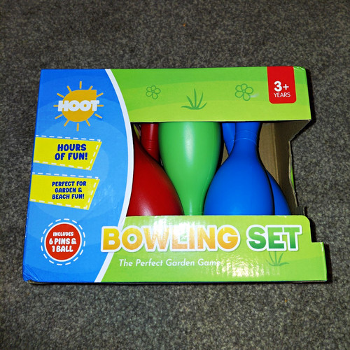Hoot plastic bowling - plastic, skittles