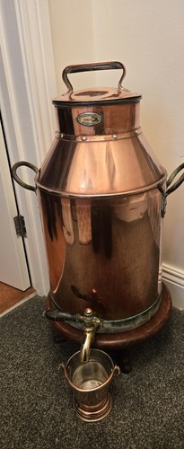 Antique milk churn copper - milk,
