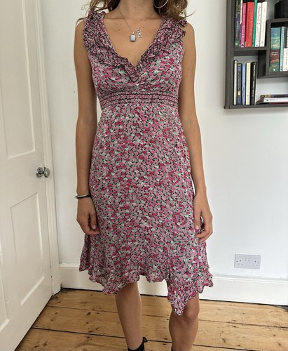 Monsoon floral neck midi - monsoon, v-neck