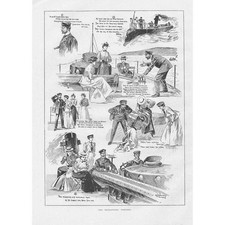 ROYAL NAVY The Refractory Torpedo - 2x Antique Prints 1899
