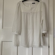 M&Co Ladies Ivory Top Size 14