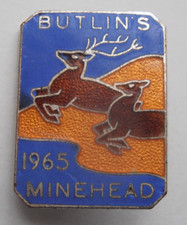 BUTLINS BADGE MINEHEAD 1965