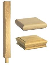 Stair Stop Chamfer Newel Peg Post - Solid Wood - Oak Quality Uk Manufactured!