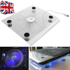 10"-15" Laptop Cooling Pad 1 USB Powered Fan Notebook Cooler Stand Tray Silent