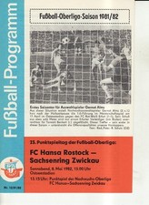 OL 81/82 FC Hansa Rostock-BSG