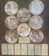 Royal Worcester Crown Ware Hamilton Collection Plates - A Childs Blessing