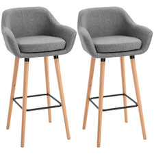 Stool 2 PCs Modern Upholstered