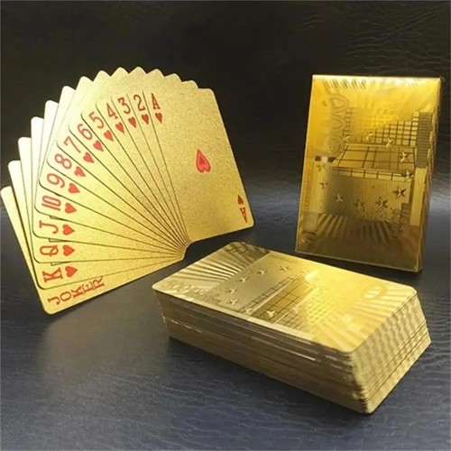 Pcs gold foil playing - 55,