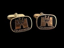 Vintage Volkswagen Car Camper Van Cufflinks Classic Car Enamelled Rare