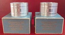 ? Two Hallmarked Silver Napkin Rings by Kenworthys Ltd, Birm 1947. 52 Grams.