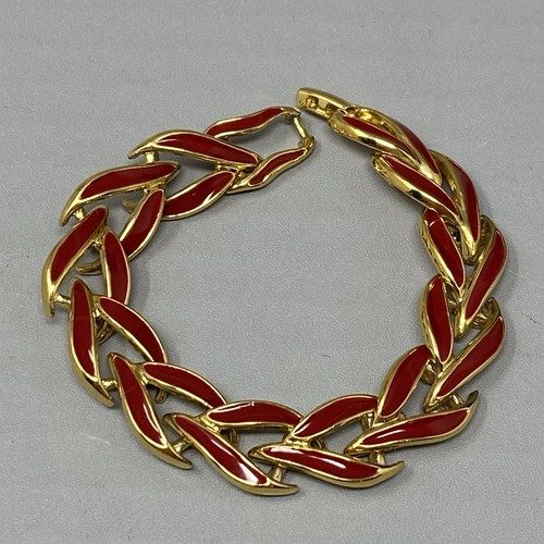 Napier bracelet red enamel - bracelet,