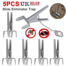 5 x Humane Mole Traps Scissor Professional Heavy Duty Claw Pest Control UK STOCK