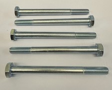 M8, LONG, Hex Bolts, Part Threaded, BZP, Metric, 8.8 High Tensile.