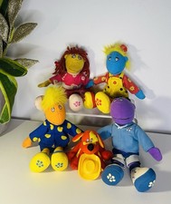 Vintage Tweenies Set 8” with Doodles Dog Soft Plush Toys BBC 1998 Good Condition