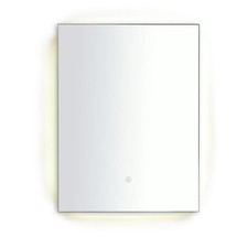 Bathroom Touch Mirror Habitat LED Light Demister 60 x 45 Chipped Corner