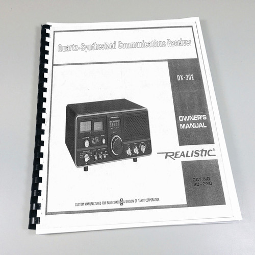 Realistic 302 owner s - realistic, owner's