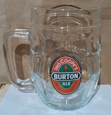 Ind Coope's Burton Ale Branded Tankard Dimpled Pint Glass