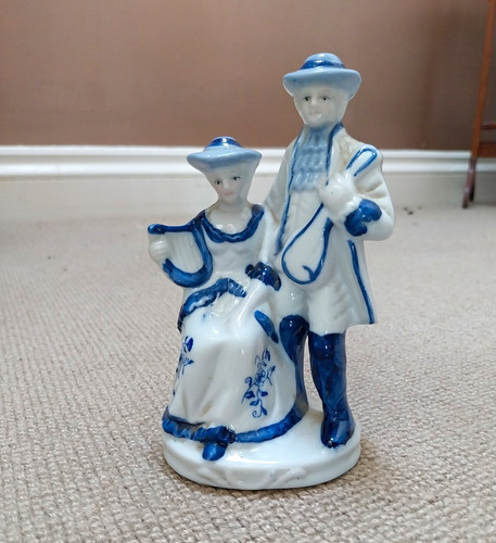Vintage blue white musical - ,