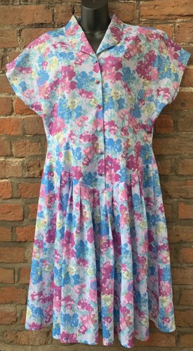 Vintage floral dress with - dress, drop