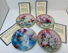 W.S. George Lena Liu Fine China 4 Collector Plates - Cert Of Auth - NEW