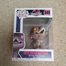 Funko Pop! Movies Jurassic Park 25th Anniversary Velociraptor 549 w, Yellow Eyes