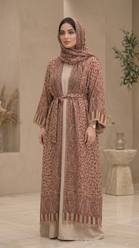 Luxury pashmina abaya - pashmina, 3pc