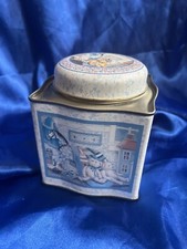 Vintage Metal Tin With Teddies And Rocking Horse 6 Inches