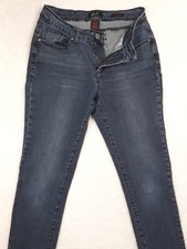 Earl Womens Jeans 29x29 Blue 8 Skinny Straight Leg Zip Fly Stretch Dark Wash