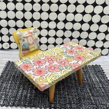 Vintage Dollhouse Lundby/Caroline’ Home wooden table & chair set