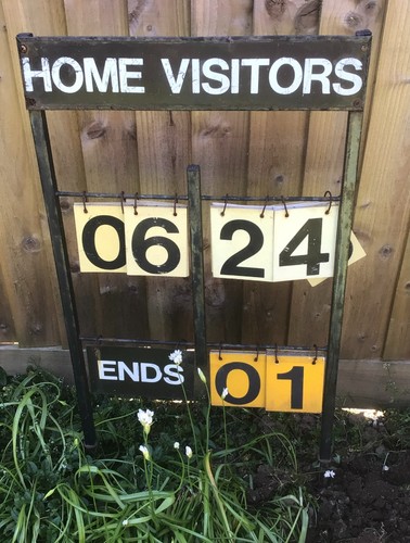 Vintage bowls scoreboard sign - vintage,