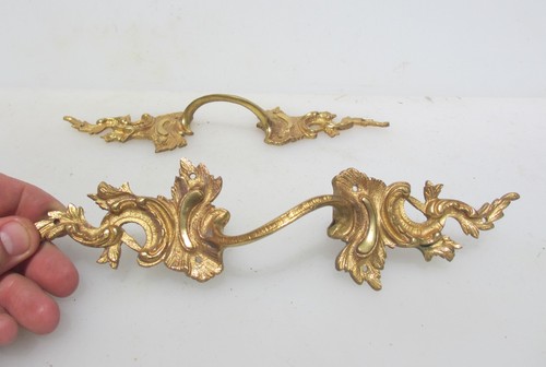 Vintage brass drawer handles - vintage,