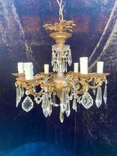 Five Light French Antique Chandelier c1920's