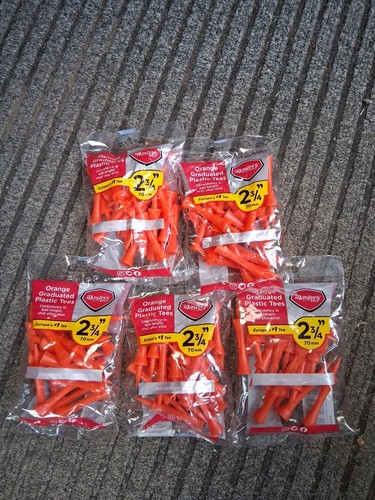 Orange graduated plastic - plastic, golf