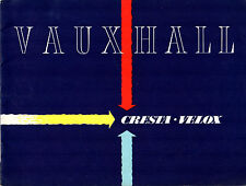Vauxhall Velox & Cresta Saloon E-Series 1956-57 UK Market Sales Brochure