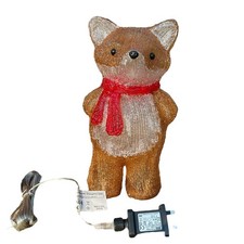 Lumineo Acrylic Fox Light Indoor Outdoor Christmas Display Decoration 34cm Tall