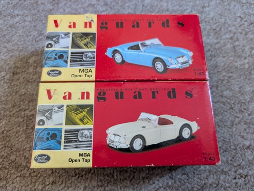 Lledo vanguards mga cars - x2,