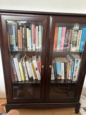 Mahogany Bookcase.  Glass Fronted. 3 Shelves. Perfect Condition
