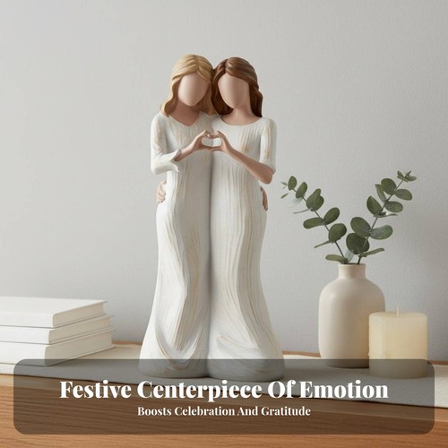 Mother daughter statue - daughter,